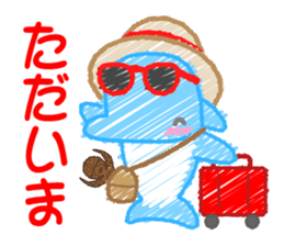 Scribble Dolphin Dol2 Diving section sticker #1176665