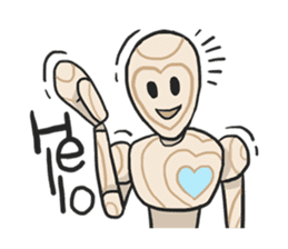 AsB - Woody Kun (The Wooden Heart Face) sticker #1177627