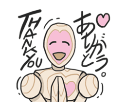 AsB - Woody Kun (The Wooden Heart Face) sticker #1177629
