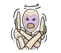 AsB - Woody Kun (The Wooden Heart Face) sticker #1177630