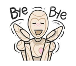 AsB - Woody Kun (The Wooden Heart Face) sticker #1177631