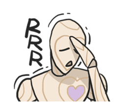 AsB - Woody Kun (The Wooden Heart Face) sticker #1177640