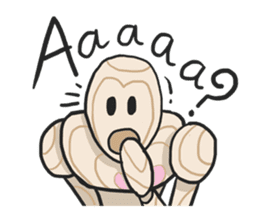 AsB - Woody Kun (The Wooden Heart Face) sticker #1177641