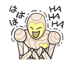 AsB - Woody Kun (The Wooden Heart Face) sticker #1177644