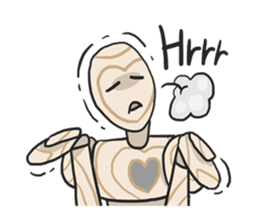 AsB - Woody Kun (The Wooden Heart Face) sticker #1177648