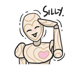 AsB - Woody Kun (The Wooden Heart Face) sticker #1177656