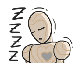 AsB - Woody Kun (The Wooden Heart Face) sticker #1177664