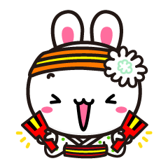 The dancing bunny YOSAUSA.