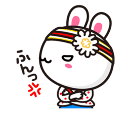 The dancing bunny YOSAUSA. sticker #1178238