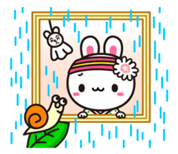 The dancing bunny YOSAUSA. sticker #1178251