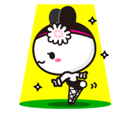 The dancing bunny YOSAUSA. sticker #1178257