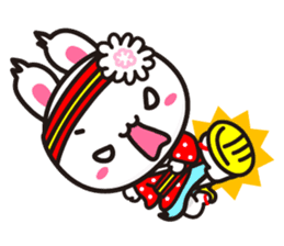 The dancing bunny YOSAUSA. sticker #1178258