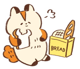 Flying Squirrels and Bread sticker #1178540