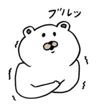 white bear's talk sticker #1179590