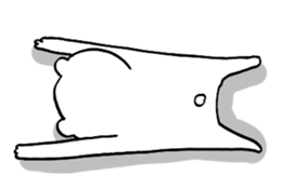 white bear's talk sticker #1179617