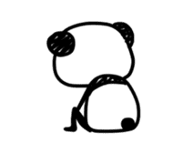 Slim Panda san sticker #1179656