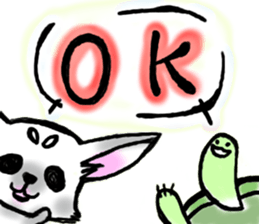 Chihuahua and Turtle sticker #1179882