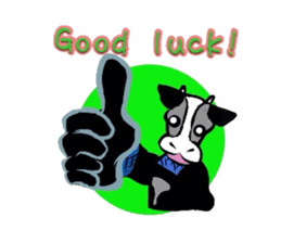 Ninjya cow sticker #1180227