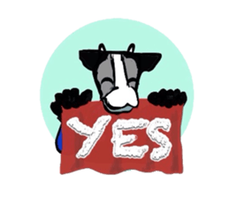 Ninjya cow sticker #1180228