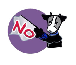 Ninjya cow sticker #1180229