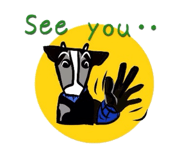 Ninjya cow sticker #1180239