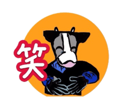 Ninjya cow sticker #1180260