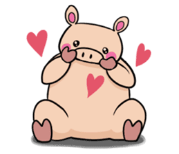 The everyday life of Pigtum sticker #1180466