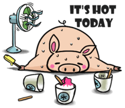 The everyday life of Pigtum sticker #1180474