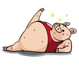 The everyday life of Pigtum sticker #1180475