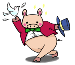 The everyday life of Pigtum sticker #1180480