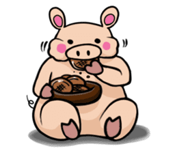 The everyday life of Pigtum sticker #1180481
