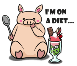 The everyday life of Pigtum sticker #1180482