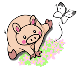 The everyday life of Pigtum sticker #1180483