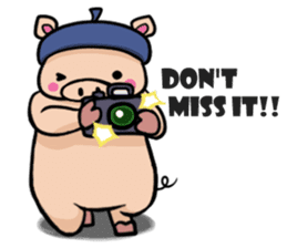 The everyday life of Pigtum sticker #1180489