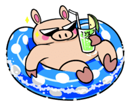 The everyday life of Pigtum sticker #1180492