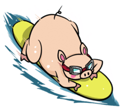 The everyday life of Pigtum sticker #1180493