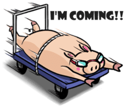 The everyday life of Pigtum sticker #1180495