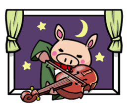 The everyday life of Pigtum sticker #1180504