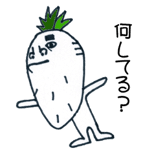 Daichan of long chin radish sticker #1181076