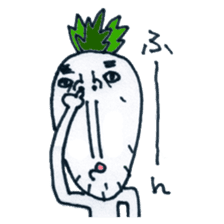 Daichan of long chin radish sticker #1181097