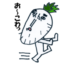 Daichan of long chin radish sticker #1181103