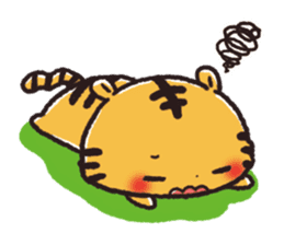 Cute Friends! Hamster and Tiger sticker #1182153