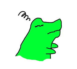 Dog? Crocodile? hmm STICKER sticker #1182530