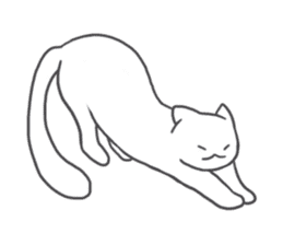 soft cat sticker #1182584