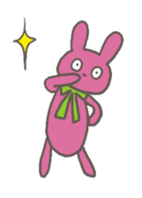 Girl & stuffed rabbit sticker #1182955