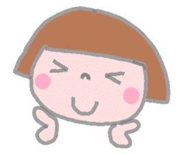 Japanese girl coto-chan 40faces sticker #1183187