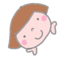 Japanese girl coto-chan 40faces sticker #1183224