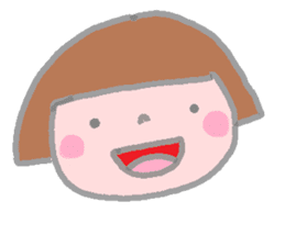Japanese girl coto-chan 40faces sticker #1183225