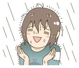 Powerful poor girl (English) sticker #1183247