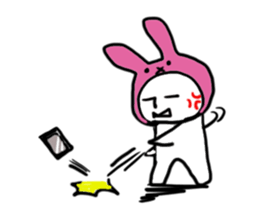 A rabbit and bear sticker #1183468